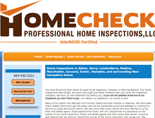 Tablet Screenshot of homecheckhomeinspections.com